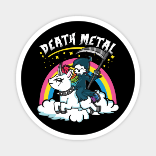 Death Metal Unicorn I Satanic Goth graphic Magnet